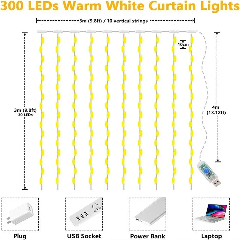 Magical LED Curtain Lights